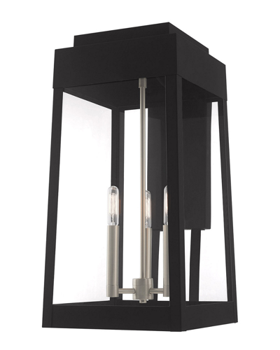 Livex Lighting Livex Oslo 3 Lt Black Outdoor Wall Lantern
