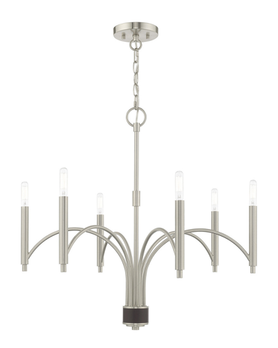 Livex Lighting Livex Wisteria 6 Lt Brushed Nickel Chandelier