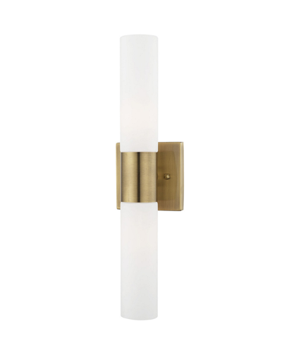 Livex Lighting Livex Aero 2 Lt Antique Brass Ada Bath Vanity