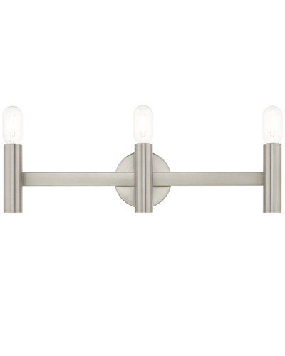 Livex Lighting Livex Copenhagen 3 Lt Brushed Nickel Ada Bath Vanity