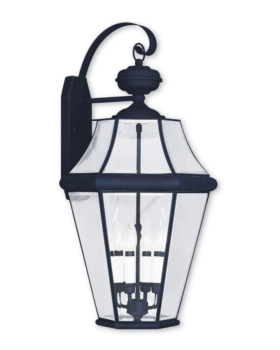 Livex Lighting Livex Georgetown 4-light Black Outdoor Wall Lantern
