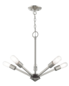 Livex Lighting Livex Prague 5 Lt Brushed Nickel Chandelier