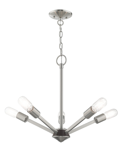 Livex Lighting Livex Prague 5 Lt Brushed Nickel Chandelier