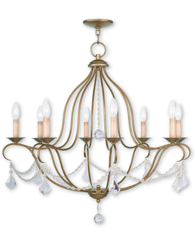 Livex Lighting Livex Chesterfield 8-light Antique Gold Leaf Chandelier