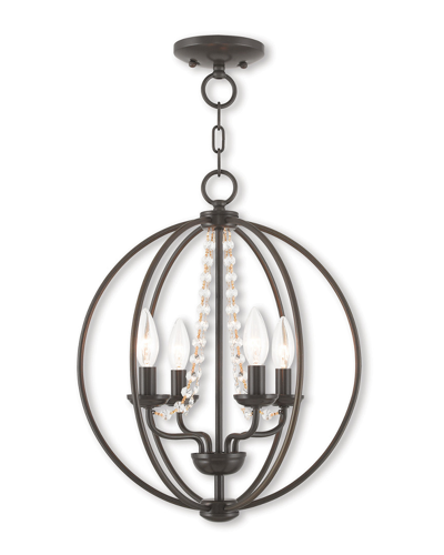 Livex Lighting Livex Arabella 4-light Ebz Mini Chandelier/flush Mount