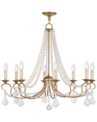 Livex Lighting Livex Pennington 8-light Antique Gold Leaf Chandelier