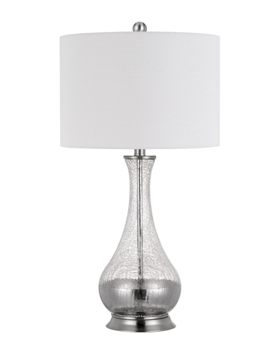Cal Lighting Calighting Pair Of Clear Crackle Glass Table Lamps