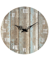 Artistic Home & Lighting Wooden Roman Numeral Outdoor Wall Clock