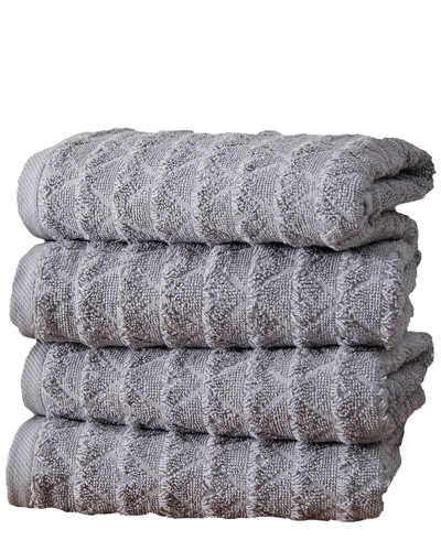 Ozan Premium Home Azure Collection 4pc Hand Towel Set