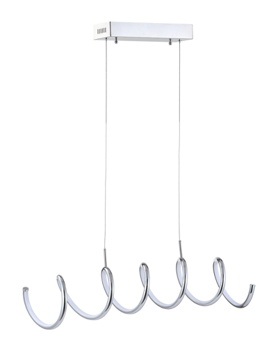 Jonathan Y Designs Ali 31in Dimmable Adjustable Integrated Led Linear Pendant