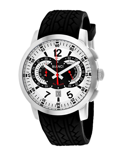 Roberto Bianci Men's White Dial Watch In Black / White