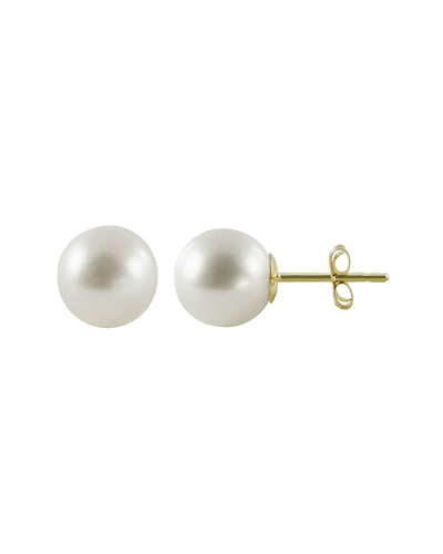 Pearls 14k 7.5-8mm Akoya Pearl Studs In Multicolor