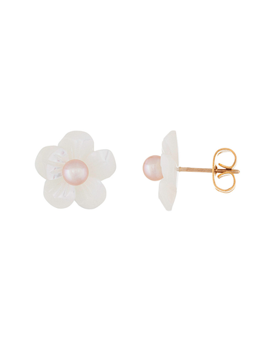 Splendid Pearls 14k 3.5-4mm Freshwater Pearl Earrings