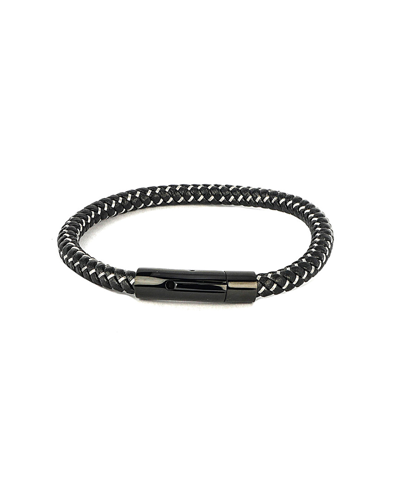 Jean Claude Men's Stainless Steel & Leather Bracelet In Neutral