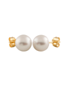 Splendid Pearls 14k Yellow Gold 7-8mm White Cultured Freshwater Pearl Stud Earrings