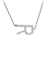 JANE BASCH JANE BASCH SILVER SIDEWAYS INITIAL PENDANT (A-Z)