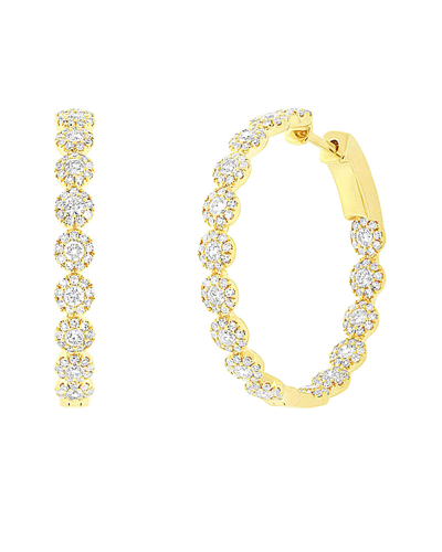 Diana M. Fine Jewelry 14k 1.58 Ct. Tw. Diamond Hoops