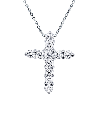 Diana M. Fine Jewelry 18k 0.70 Ct. Tw. Diamond Cross Necklace