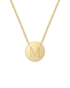 JANE BASCH JANE BASCH DESIGNS 14K INITIAL DISC NECKLACE (A-Z)