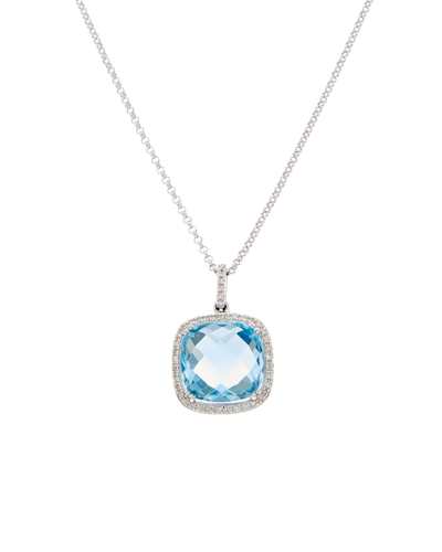 Diana M. Fine Jewelry 14k 5.74 Ct. Tw. Diamond & Topaz Necklace