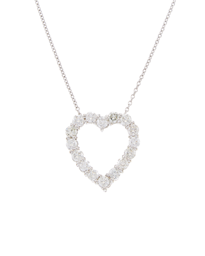 Diana M. Fine Jewelry 18k 3.10 Ct. Tw. Diamond Heart Necklace