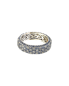 SUZY LEVIAN SUZY LEVIAN 18K & SILVER 4.67 CT. TW. SAPPHIRE ETERNITY RING