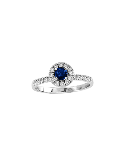 Suzy Levian 14k 0.60 Ct. Tw. Diamond & Sapphire Ring