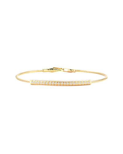 I. Reiss 14k 0.19 Ct. Tw. Diamond Wire Bangle