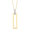 I. Reiss 14k 0.05 Ct. Tw. Diamond Pendant Necklace