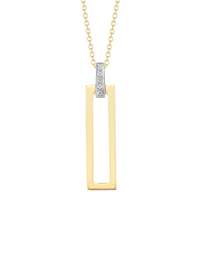 I. Reiss 14k 0.05 Ct. Tw. Diamond Pendant Necklace