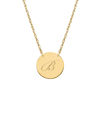 Jane Basch 14k Initial Pendant (a-z) In Multicolor