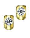 Genevive 14k Over Silver Cz Studs