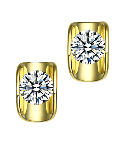 Genevive 14k Over Silver Cz Studs
