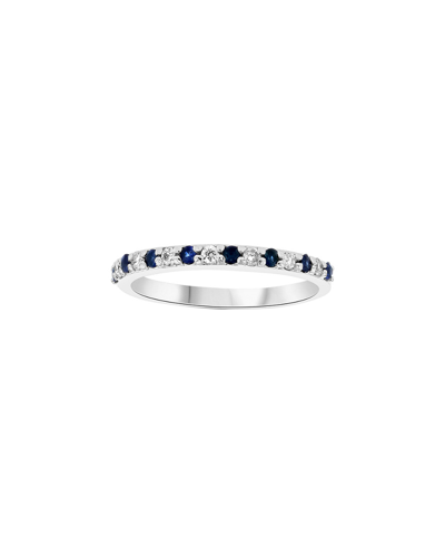 Suzy Levian 14k 0.35 Ct. Tw. Diamond & Sapphire Ring