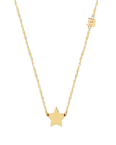 Jane Basch 14k Small Initial Necklace (a-z)