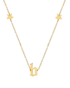 JANE BASCH JANE BASCH 22K OVER SILVER INITIAL NECKLACE (A-Z)