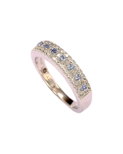 Suzy Levian Diamond & Sapphire Ring