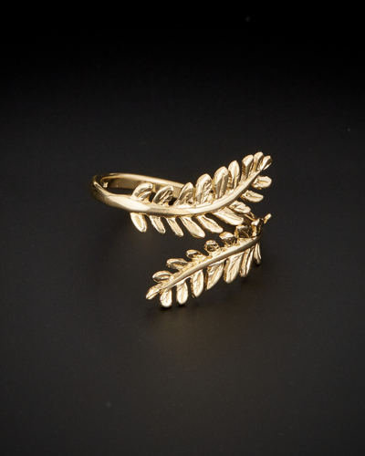 Italian Gold Olive Branch Bypass Ring