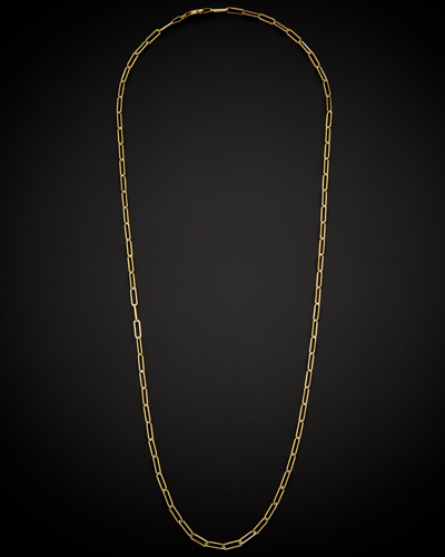 Italian Gold 14k  Polished Paperclip Necklace