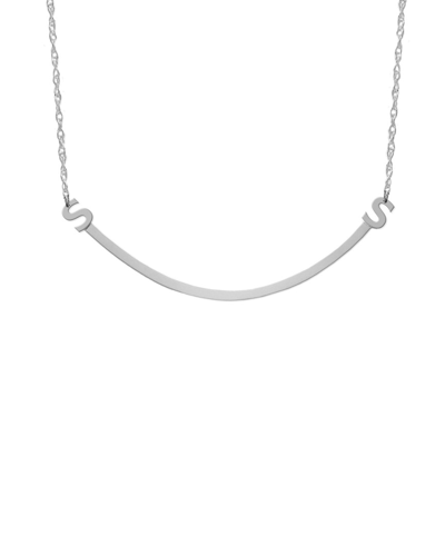 Jane Basch Dnu 0 Units Sold  Silver A-z Bar Initial Necklace (a-z)