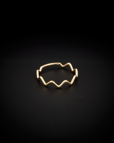 Italian Gold Zigzag Ring