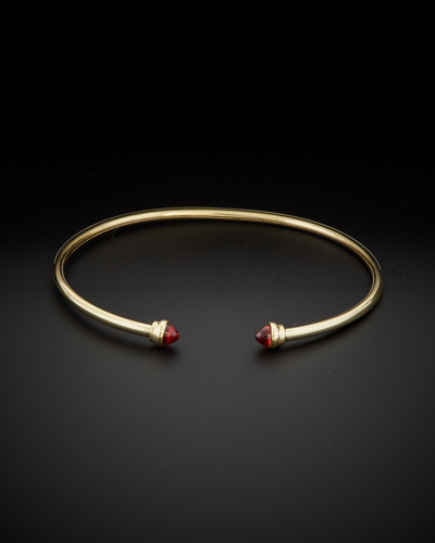 Italian Gold Garnet Cuff