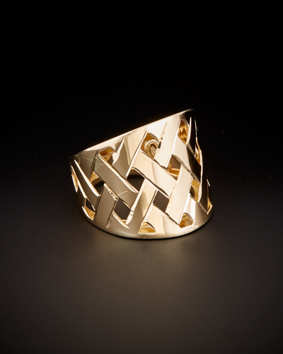 Italian Gold 14k  Lattice Ring