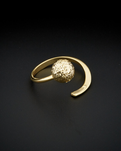 Italian Gold Ball Bypass Ring