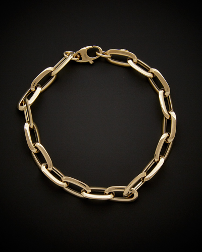 Italian Gold Fancy Oval Link Bracelet