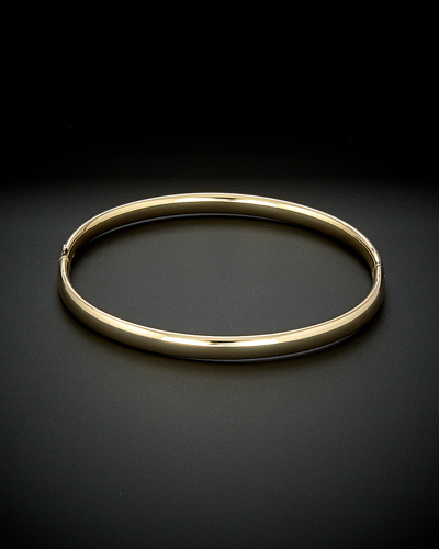 Italian Gold Polished Hinged Bangle