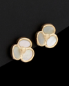 ITALIAN GOLD 14K ITALIAN GOLD MOTHER-OF-PEARL STUDS