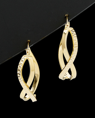 Italian Gold Infinity Hoops