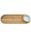 Carved Solutions Everyday Dipping & Serving Board -pi-flourish-l