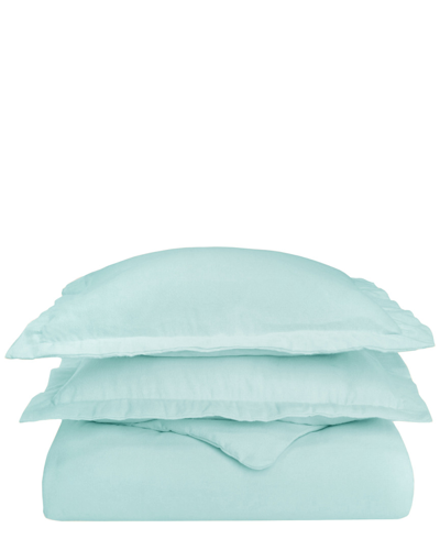 Superior Flannel Duvet Set In Blue